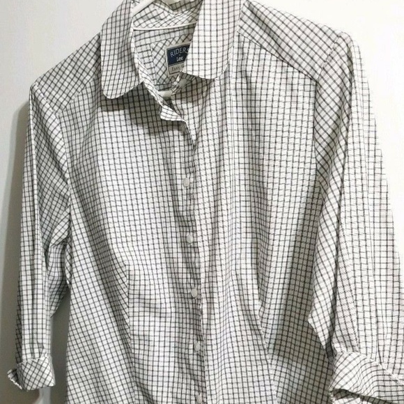 Lee Riders Easy Care Round Collar Checked Top M22E - Picture 1 of 5